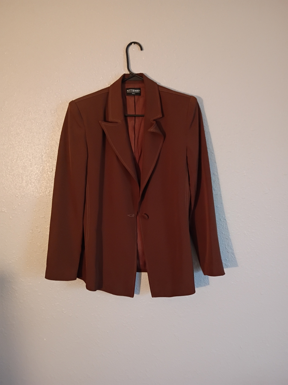 Kittenish Rust Brown Women's Blazer Jacket
